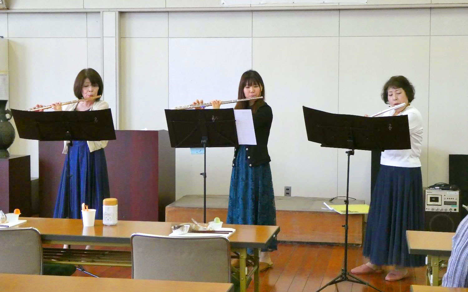 フルートアンサンブルの様子